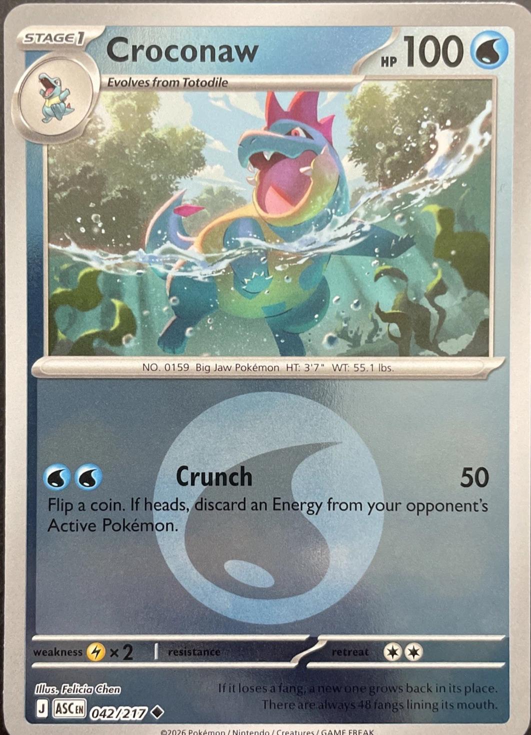 Ascended Heroes Croconaw [Energy] Pokémon card